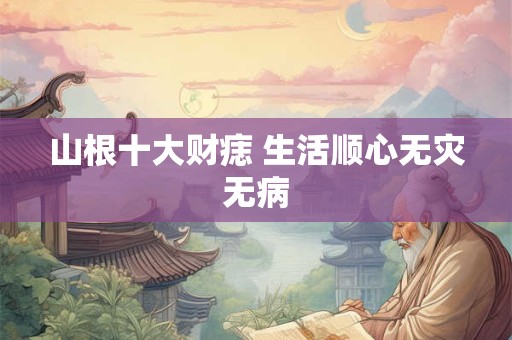 山根十大财痣 生活顺心无灾无病
