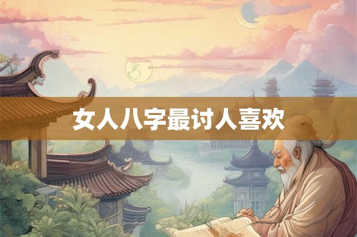 女人八字最讨人喜欢