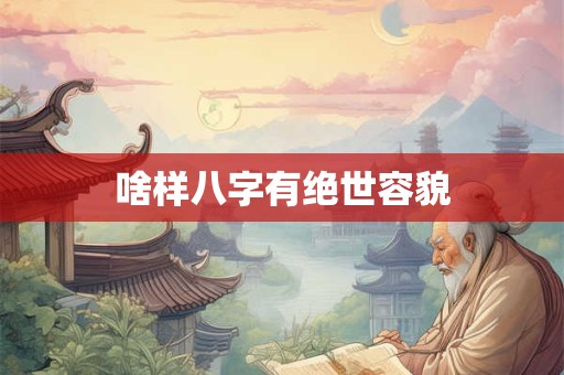 啥样八字有绝世容貌