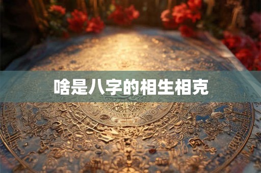 啥是八字的相生相克
