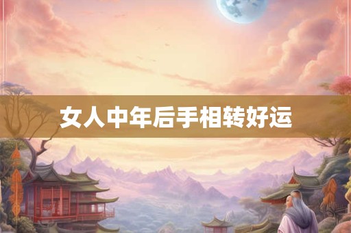 女人中年后手相转好运