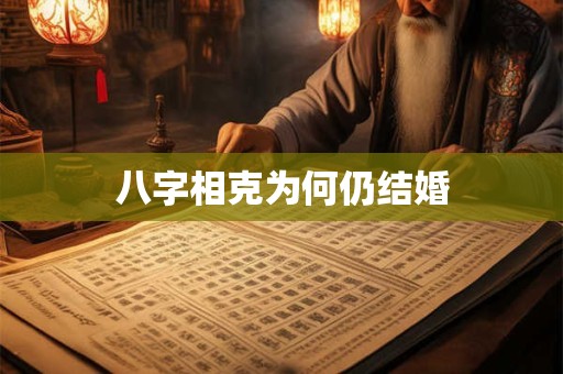 八字相克为何仍结婚 八字相克为何仍结婚