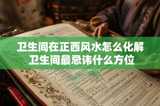 卫生间在正西风水怎么化解 卫生间最忌讳什么方位