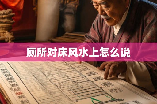厕所对床风水上怎么说