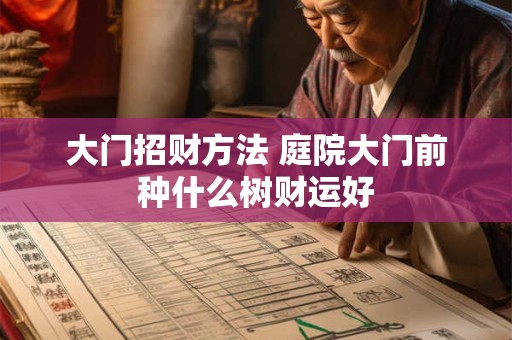 大门招财方法 庭院大门前种什么树财运好