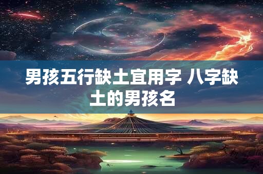男孩五行缺土宜用字 八字缺土的男孩名