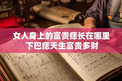 女人身上的富贵痣长在哪里 下巴痣天生富贵多财