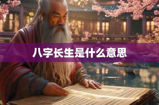 八字长生是什么意思
