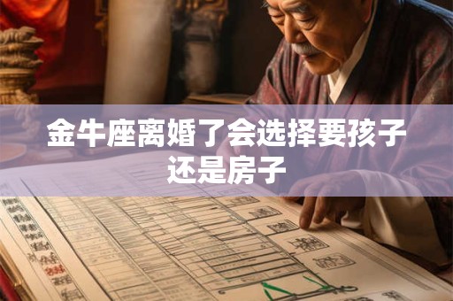 金牛座离婚了会选择要孩子还是房子