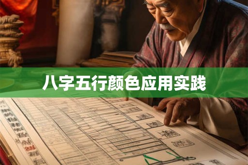 八字五行颜色应用实践