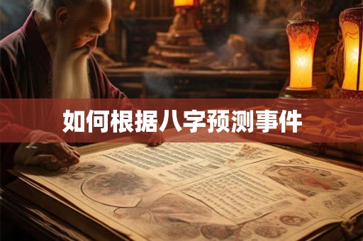 如何根据八字预测事件