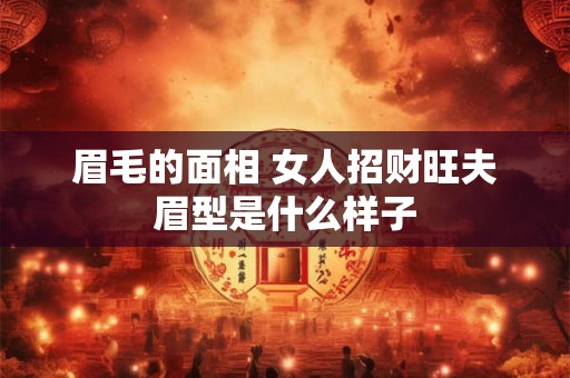 眉毛的面相 女人招财旺夫眉型是什么样子 眉毛的面相 女人招财旺夫眉型是什么样子