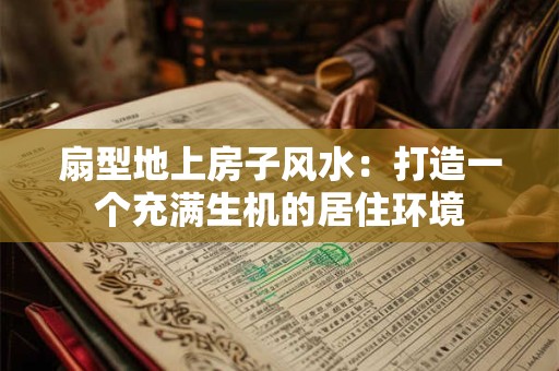 扇型地上房子风水：打造一个充满生机的居住环境