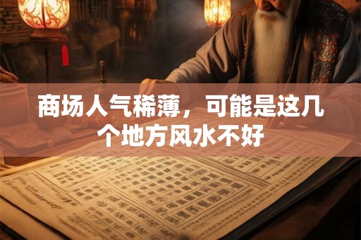 商场人气稀薄，可能是这几个地方风水不好