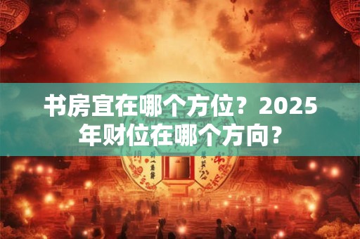 书房宜在哪个方位？2025年财位在哪个方向？
