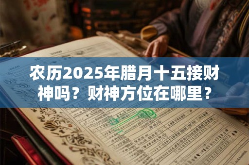 农历2025年腊月十五接财神吗？财神方位在哪里？