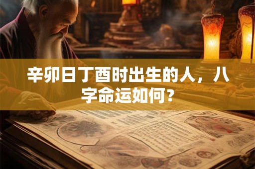 辛卯日丁酉时出生的人，八字命运如何？