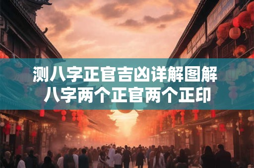 测八字正官吉凶详解图解 八字两个正官两个正印