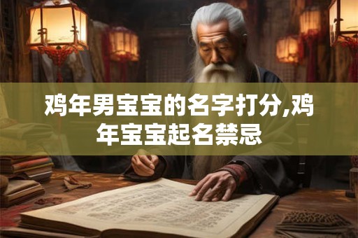 鸡年男宝宝的名字打分,鸡年宝宝起名禁忌