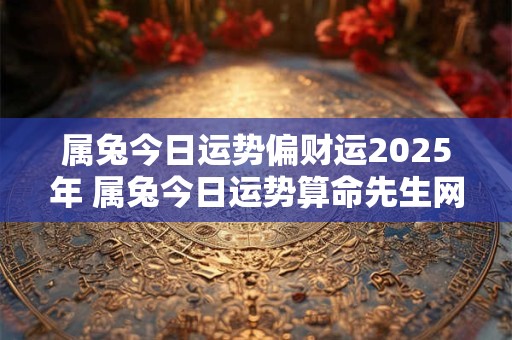 属兔今日运势偏财运2025年 属兔今日运势算命先生网
