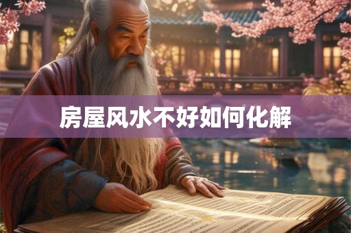 房屋风水不好如何化解