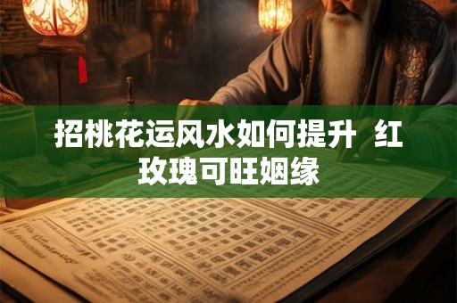 招桃花运风水如何提升  红玫瑰可旺姻缘