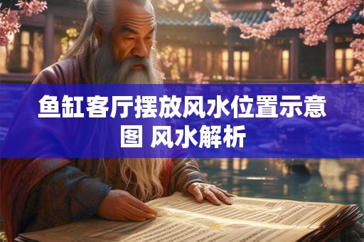 鱼缸客厅摆放风水位置示意图 风水解析