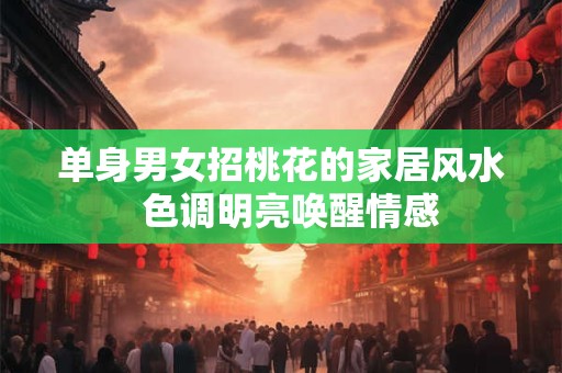 单身男女招桃花的家居风水  色调明亮唤醒情感