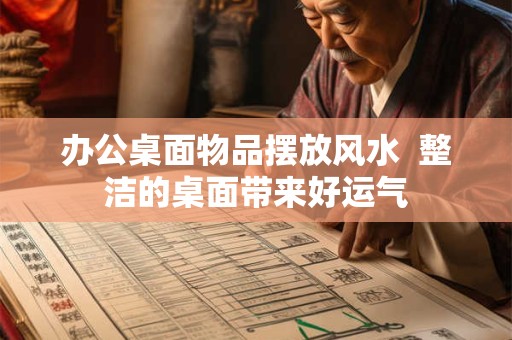 办公桌面物品摆放风水  整洁的桌面带来好运气