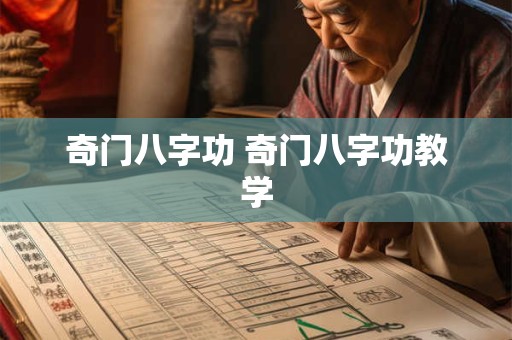 奇门八字功 奇门八字功教学