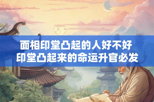 面相印堂凸起的人好不好 印堂凸起来的命运升官必发财