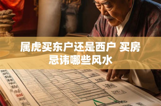 属虎买东户还是西户 买房忌讳哪些风水
