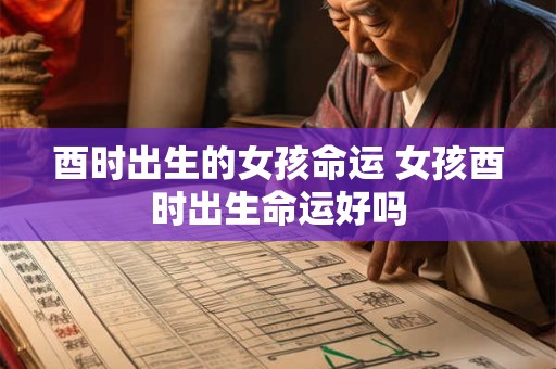 酉时出生的女孩命运 女孩酉时出生命运好吗