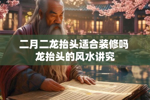 二月二龙抬头适合装修吗 龙抬头的风水讲究