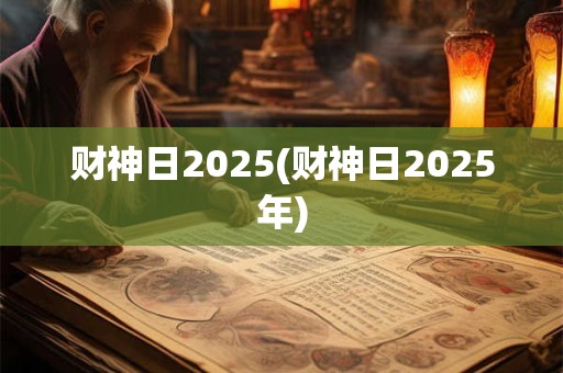 财神日2025(财神日2025年)