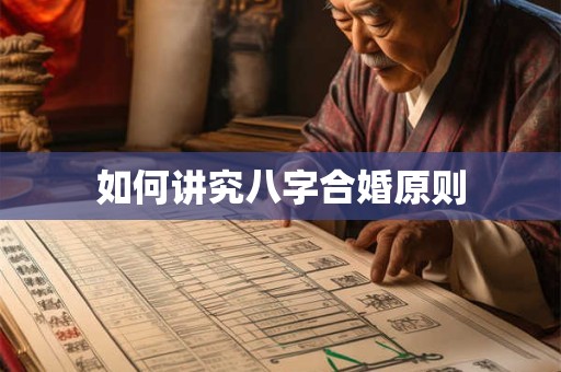如何讲究八字合婚原则