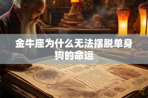金牛座为什么无法摆脱单身狗的命运