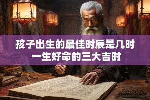 孩子出生的最佳时辰是几时 一生好命的三大吉时