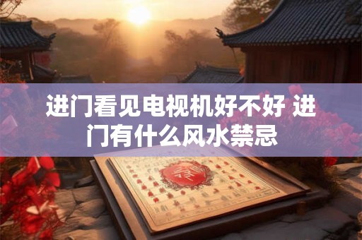 进门看见电视机好不好 进门有什么风水禁忌