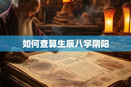 如何查算生辰八字阴阳