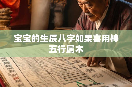 宝宝的生辰八字如果喜用神五行属木
