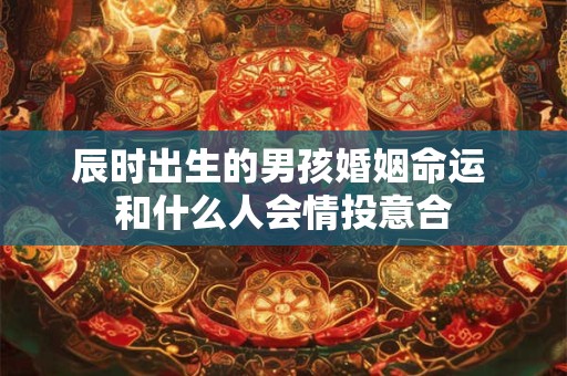 辰时出生的男孩婚姻命运 和什么人会情投意合