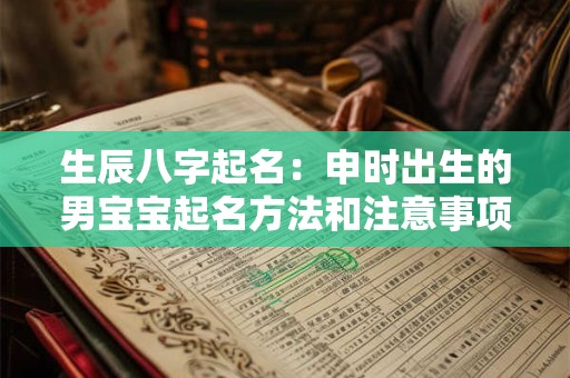 生辰八字起名：申时出生的男宝宝起名方法和注意事项