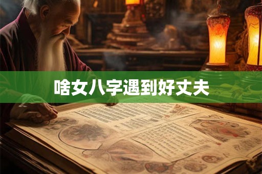 啥女八字遇到好丈夫