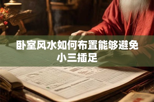 卧室风水如何布置能够避免小三插足