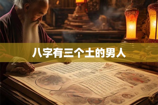 八字有三个土的男人