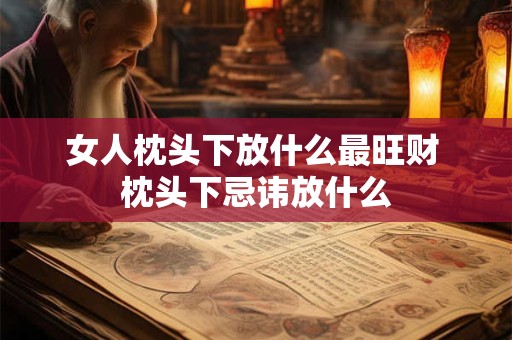 女人枕头下放什么最旺财 枕头下忌讳放什么