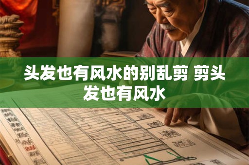 头发也有风水的别乱剪 剪头发也有风水