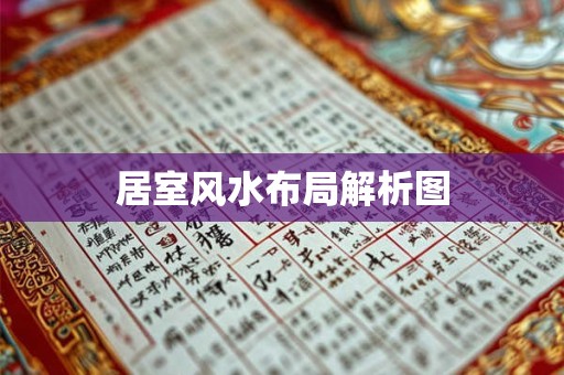 居室风水布局解析图
