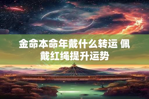 金命本命年戴什么转运 佩戴红绳提升运势